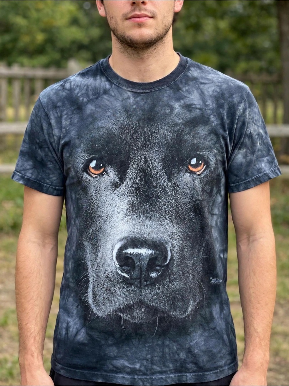 The Mountain Black Lab Big Face T-Shirt